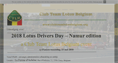 Desktop Screenshot of clubteamlotusbelgium.org
